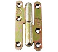 Jardinier massard - Paumelle ou charniere acier chromate bout rond-paumelle acier chromate bout rond - Dim mm.160 x 60 - Sens.D -