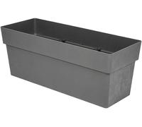 Jardinier sur roulettes, grande taille, 120 litres, bac de plantation en plastique imitation pierre naturelle, résistant aux intempéries et aux UV, grand bac de plantation pour jardin, terrasse et bal