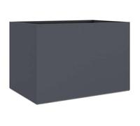 Jardinière 1 PC - Bac à fleurs - anthracite 62x40x39 cm acier LL2291