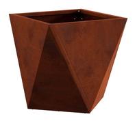 Jardinière 1 PC - Bac à fleurs - Rouillé 30x30x30 cm LL2929