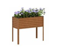 vidaXL Jardinière acier 100x41x90 cm