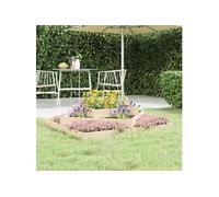 vidaXL Bac à plantes 112 x 112 x 27 cm – pin massif