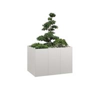 vidaXL Jardinière 120x80x80 cm acier inoxydable