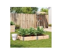 Jardinière 150x100 cm bois de pin massif, jardinière d'extérieur, bac à fleurs, bac à tomates, jardinière de 3295411