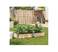 vidaXL Jardinière 150x50 cm bois de pin massif, jardinière d'extérieur, bac à fleurs, bac à tomates, jardinière de terrasse, 3295403
