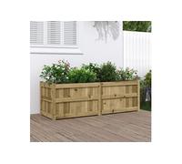 vidaXL Bac à plantes 150x50x50 cm Bois de pin imprégné