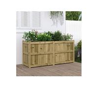 vidaXL Bac à plantes 150x50x70 cm Bois de pin imprégné