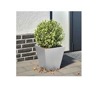 Jardinière 30x30x30 cm acier galvanisé, jardinière d'extérieur, boîte à fleurs, boîte de jardin, jardinière de patio, 851048