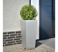 vidaXL Bac à plantes 35x35x75 cm Acier galvanisé