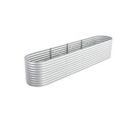 vidaXL Lit surélevé de jardin 400 x 80 x 81 cm Acier galvanisé argenté