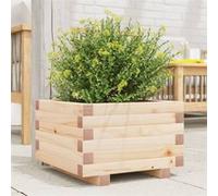 vidaXL Jardinière 40x40x26,5 cm bois de pin massif, jardinière d'extérieur, bac à fleurs, boîte à plantes, jardinière de 847288