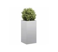 Jardinière 40x40x80 cm acier galvanisé, pot de fleurs, support de plantes, lit surélevé, support de jardinière 860708