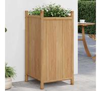 Jardinière 50x30x50 cm bambou lit surélevé pot de fleurs pot de fleurs vidaXL