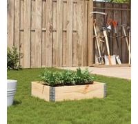 Vidaxl Jardinière 80x60 Cm Bois De Pin Massif