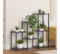 Jardinière 83x25x80 cm Noir Fer Étagère pour Plantes Support à Fleurs vidaXL