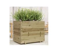 Jardinière 90x60x72,5 cm bois de pin imprégné, jardinière d'extérieur, bac à fleurs, bac à tomates, jardinière de 3282608