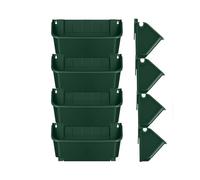 Jardinière à arrosage automatique, système de culture mural, ensemble de 4 supports de drainage avec contrôle de l'humidité, , kit modulaire de jardin vertical, jardinage de fraises pour usage