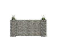 Jardinière à Gabion en H Panier de Gabion Parterre Surélevé de Fleurs Plantes Jardin Terrasse Extérieur Fil d'Acier 145662
