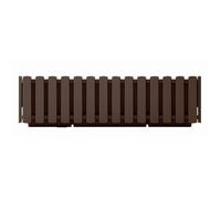 Prosperplast Boardee Fencycase Pot de Fleurs pour Balcon Motif Rustique pour Usage intérieur et extérieur (Longueur 580 mm, Marron)
