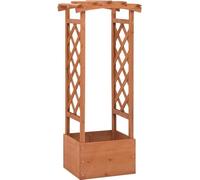 Jardinière à treillis avec arche 49x39x117 cm Bois de sapin