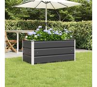 Jardinière Acier galvanisé Cache-pot d'extérieur Décoration de terrasse vidaXL v