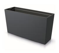 Jardinière - Anthracite - 77x40 cm - Plastique - Résistant aux UV - Avec réserve d'eau