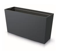 Jardinière - Anthracite - 77x40 Cm - Plastique - Résistant Aux Uv - Avec Réserve D'eau Multicolore