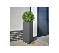 Vidaxl Jardinière Anthracite Triangulaire 40x34,5x70 Cm Acier