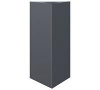 Jardinière anthracite triangulaire 40x34,5x75 cm acier
