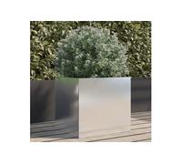 vidaXL Jardinière Argentée Acier Inoxydable
