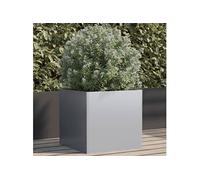 Vidaxl Jardinière Argenté 49x47x46 Cm Acier Galvanisé