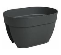 Artevasi – Jardinière balcon – Capri Campana – Plastique – 39 x 25,6 x 22,5 cm – Anthracite