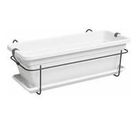 Artevasi Kit jardinière Venezia balcon 50 cm rectangulaire blanc