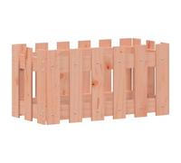 Jardinière avec Design de Clôture 60x30x30 cm Bois Douglas Massif | Pot de fleurs extérieur,bois durable intempéries,espace terre généreux,patio terrasse jardin,cache-pot plastique