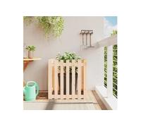 VidaXL Jardinière avec Clôture 70 cm - Pin massif