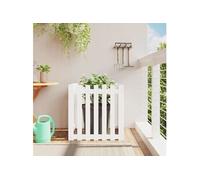 vidaXL Jardinière avec clôture - Bois de pin