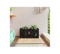 vidaXL Jardinière 60x30x30 cm - Noir