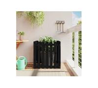 VIDAXL Jardinière avec design clôture - Noir 70 cm