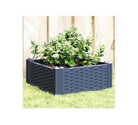 vidaXL Jardinière bleu gris avec piquets