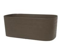 Jardiniere Avec Réserve D'Eau - Garden Id Respect - Taupe 50 X 17 Cm - 100% Déchets Ménagers - 100% Recyclable - Surface Structurée. Marron G