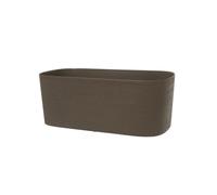 Jardiniere avec réserve d'eau - GARDEN ID Respect - Taupe 50 x 17 cm - 100% déchets ménagers - 100% recyclable - Surface structurée.