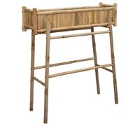 Jardinière avec support Naturel 100 x 38 x 114 cm Bambou