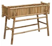 Jardinière avec support Naturel 100 x 38 x 74 cm Bambou