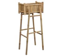 Jardinière avec support Naturel 50 x 38 x 114 cm Bambou