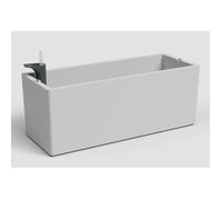 Jardinière avec système auto-arrosage RIMINI SWS - Plastique - Gris clair - Rectangulaire - 51x20xH20cm - Intérieur/extérieur - ARTEVASI