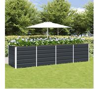 vidaXL Bac à plantes Anthracite 240 x 80 x 75 cm Acier
