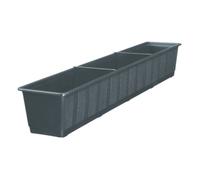 Jardinière / Bac à fleurs - GELI GMBH - 100 cm - Anthracite - Plastique résistant UV et gel - Pour balcon