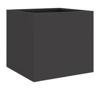 Jardinière bac lit surélevé plantes fleurs terrasse 32 x 30 x 29 cm noir