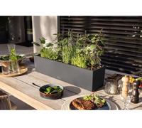 Jardinière Balcon LECHUZA Balconera Color 80 ALL-IN-ONE, Ardoise