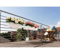 Jardinière Balconnière LECHUZA Color 80 ALL-IN-ONE, Blanc